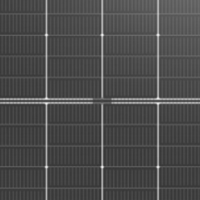 Striped solar panel